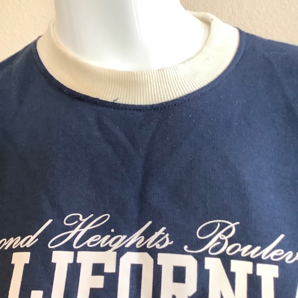 Zara California 95 Navy Blue Women's Sweatshirt - Picture 5 of 6